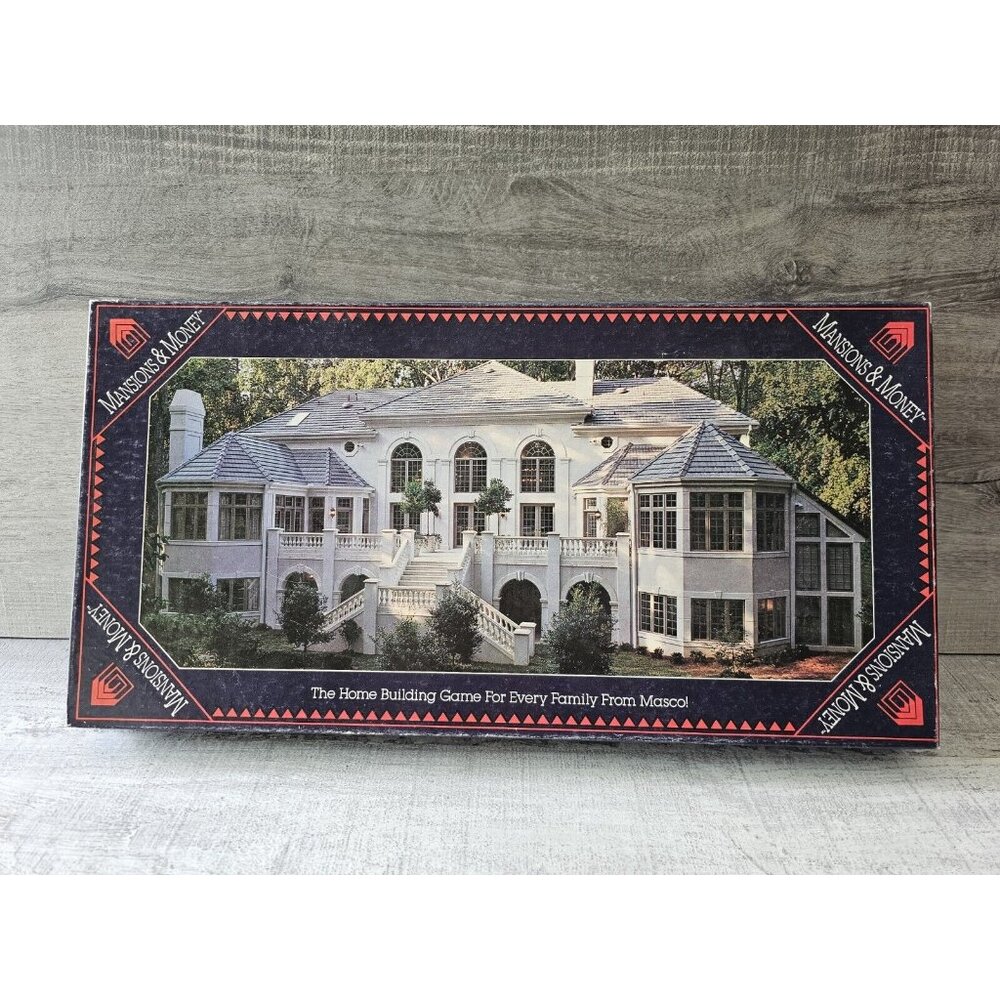 Vtg Mansions and Money Financial Board Game by Masco Rare Complete 1992